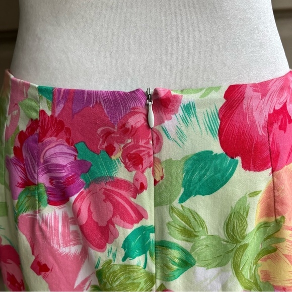 •Talbots• Floral Lined Pencil Skirt - Size 12 - Picture 5 of 8